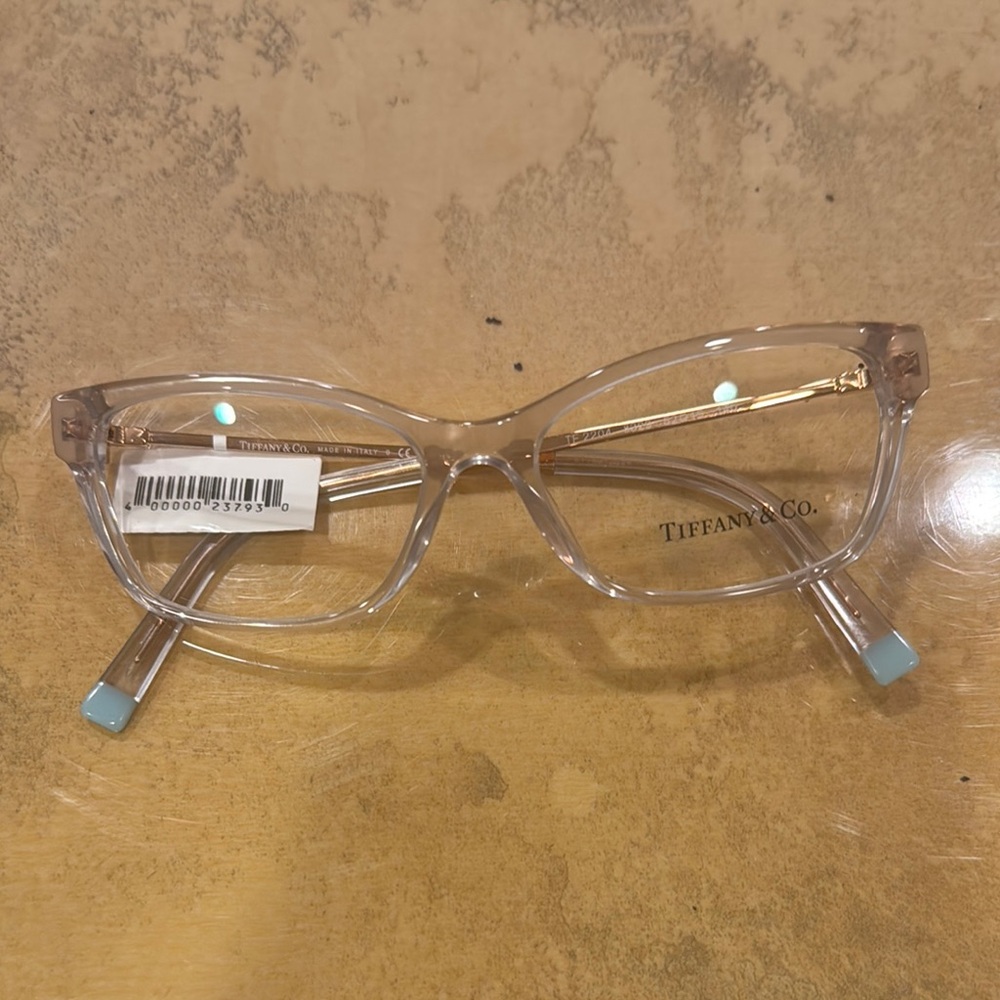 Tiffany & Co. Clear and Gold Glasses